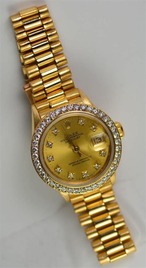 rolex gold small|small face Rolex.